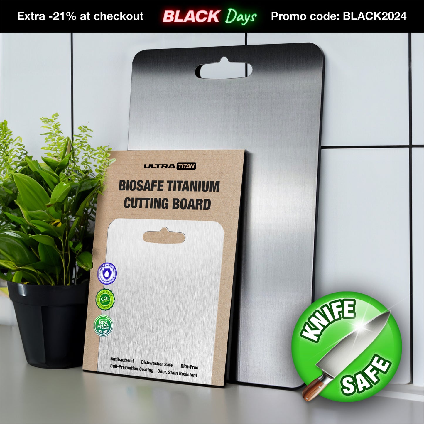 ULTRATITAN™ BioSafe Cutting Board